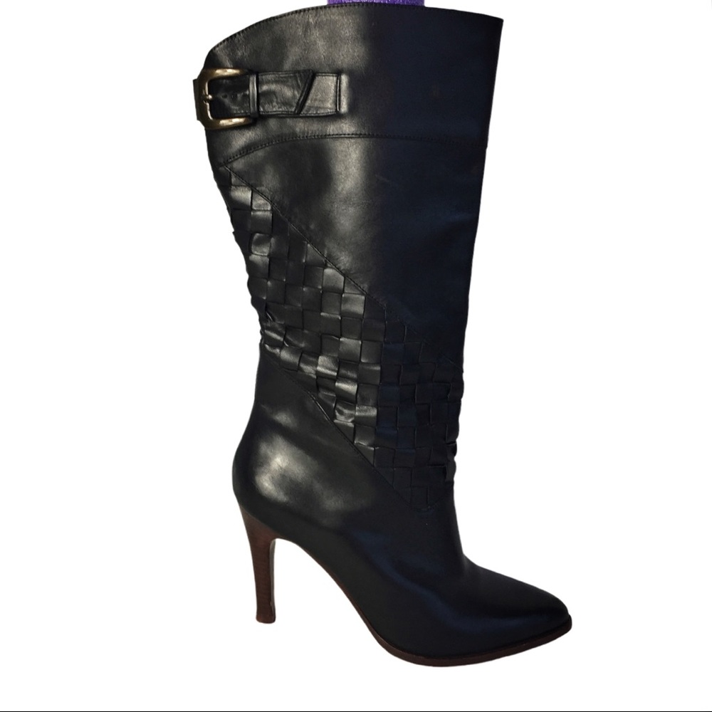 Madison Pull On High Heel Stiletto Leather Boots Size 8